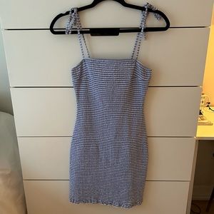 Abercrombie blue and white dress
